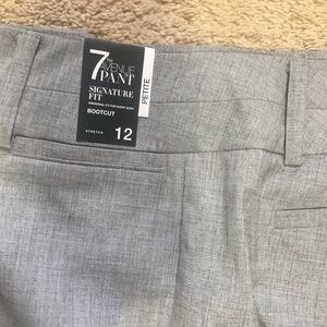 Women's NY&C 7th Avenue Dress Pants Signature Fit Bootcut Stretch Size 12 Petite
